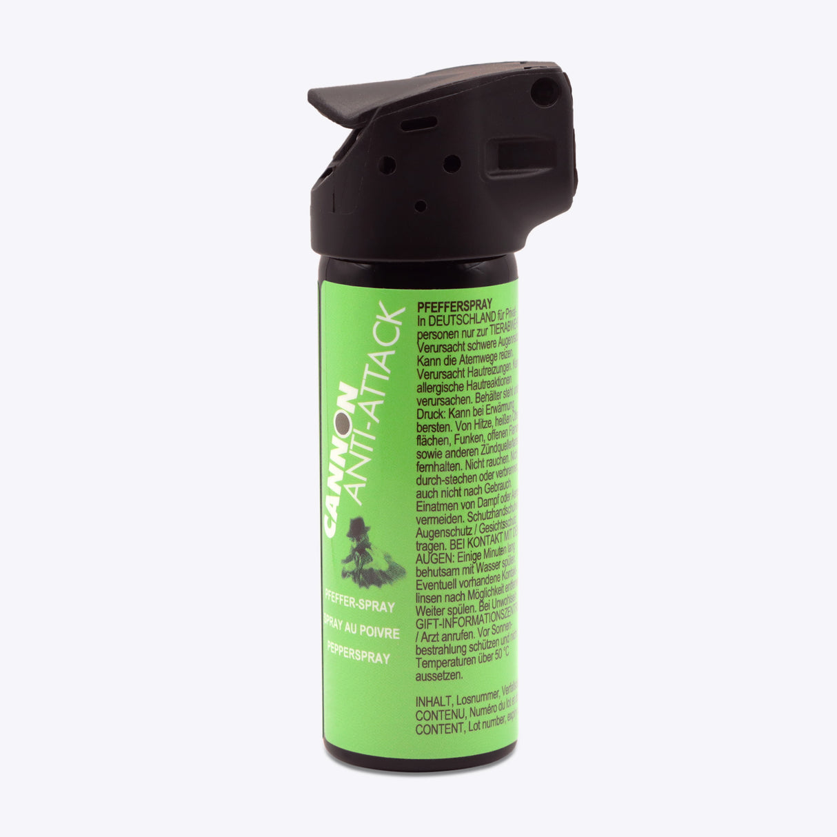IDC Cannon Anti-Attack PAVA 47 ml Quick-Top – Spray au poivre à jet