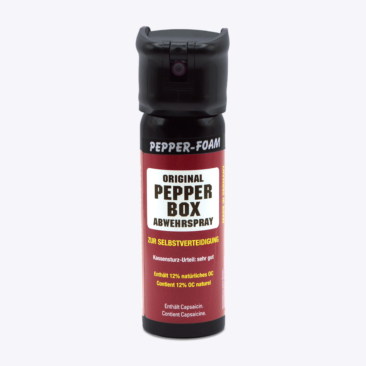 Hoernecke Pepper-Box 63 ml avec capuchon Flip-Top – Spray au poivre en mousse