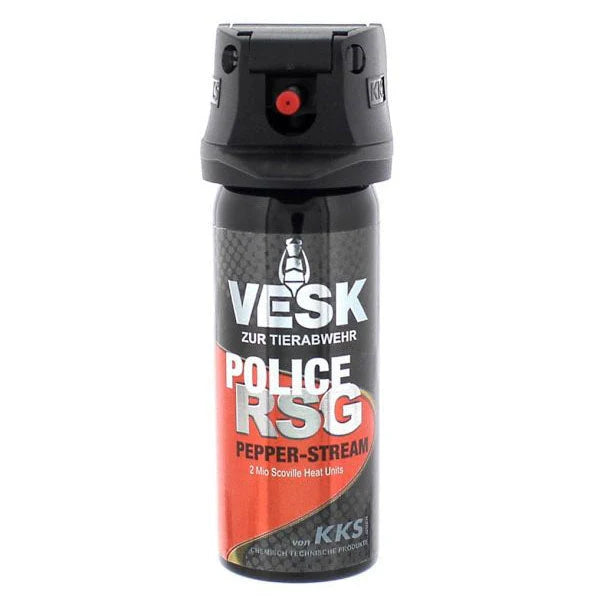 KKS VESK RSG Police à large projection 63 ml – Spray au poivre en brume