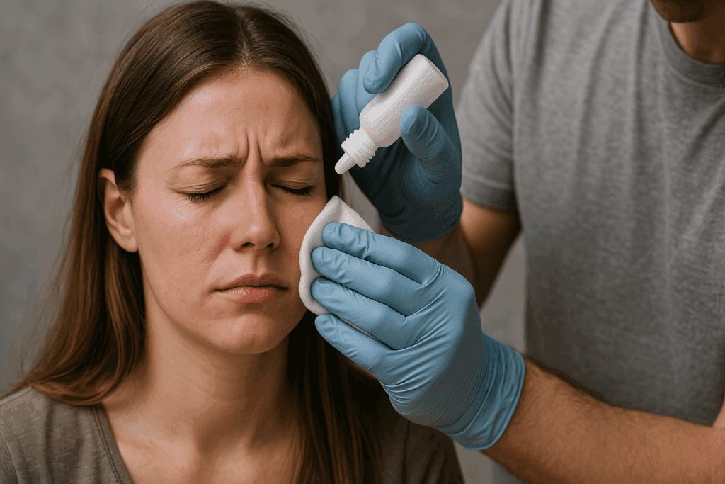 Pfefferspray Behandlung: Erste Hilfe Schritt für Schritt