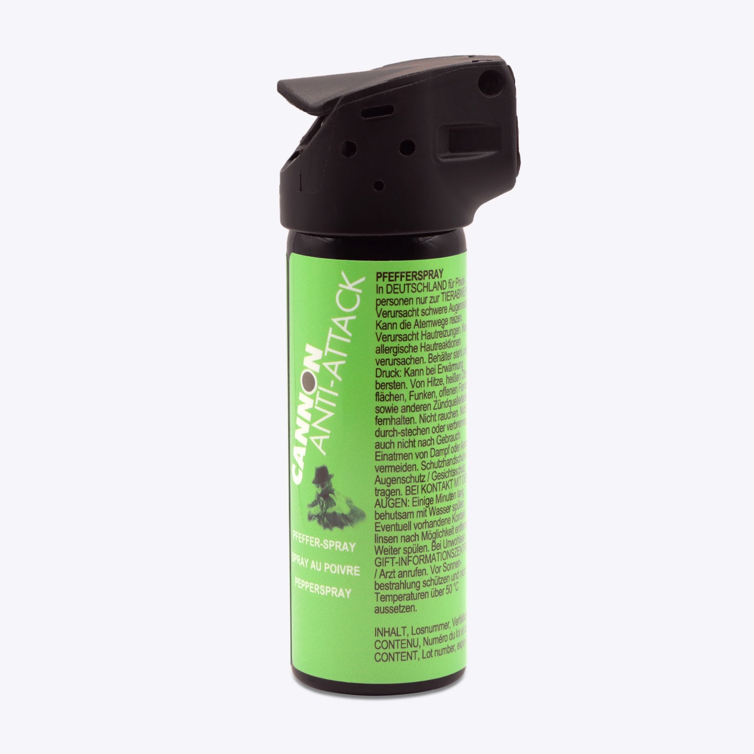 IDC Cannon Anti-Attack PAVA 47 ml Quick-Top – Spray au poivre  à jet