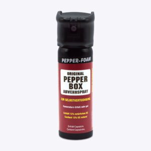 Hoernecke Pepper-Box 63ml Bouchon Flip-Top – Spray au Poivre en Mousse