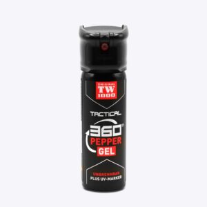TW1000 Tactical Pepper-Gel Classic avec marqueur UV et bouchon à clapet, jet de gel de 45 ml - Spray au poivre gel